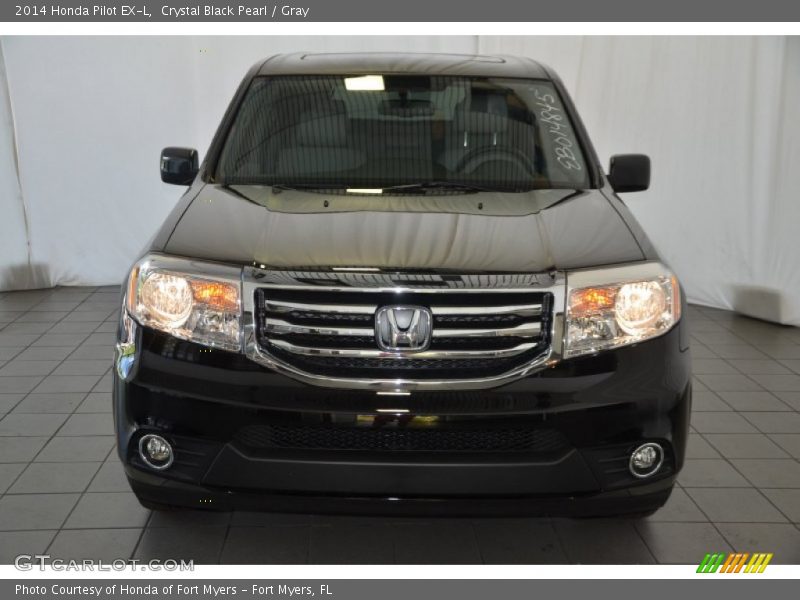 Crystal Black Pearl / Gray 2014 Honda Pilot EX-L