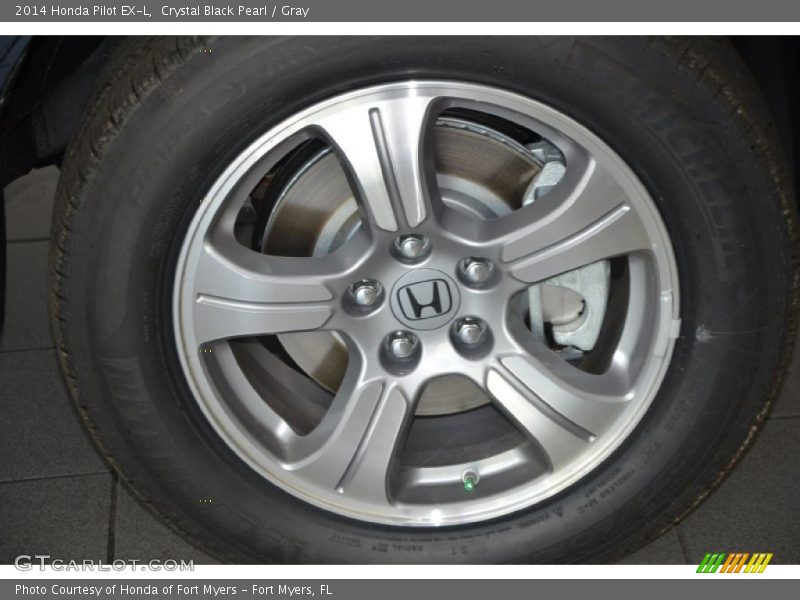 Crystal Black Pearl / Gray 2014 Honda Pilot EX-L
