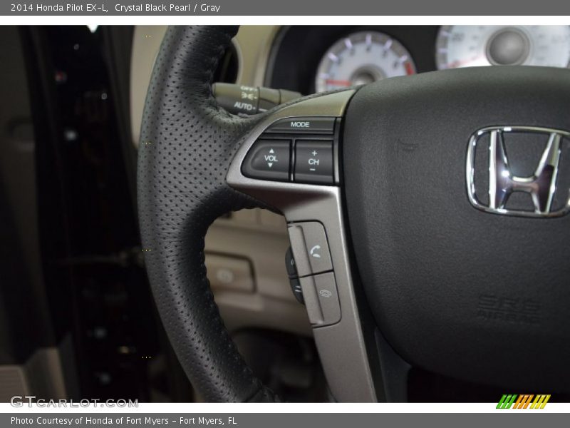 Crystal Black Pearl / Gray 2014 Honda Pilot EX-L