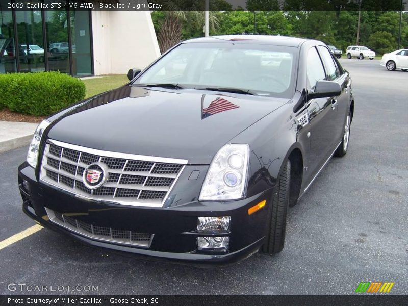 Black Ice / Light Gray 2009 Cadillac STS 4 V6 AWD