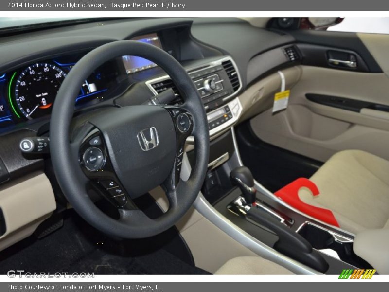 Basque Red Pearl II / Ivory 2014 Honda Accord Hybrid Sedan