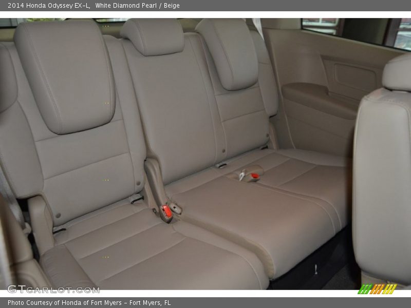 White Diamond Pearl / Beige 2014 Honda Odyssey EX-L