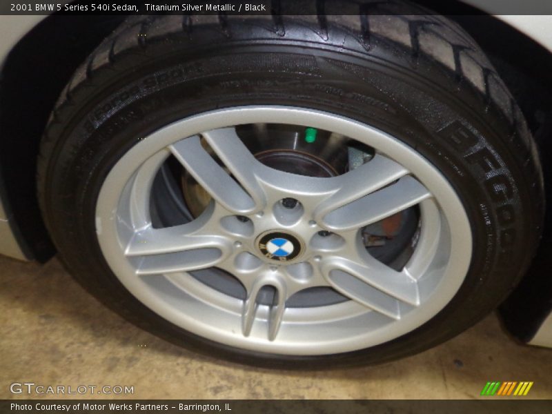 Titanium Silver Metallic / Black 2001 BMW 5 Series 540i Sedan