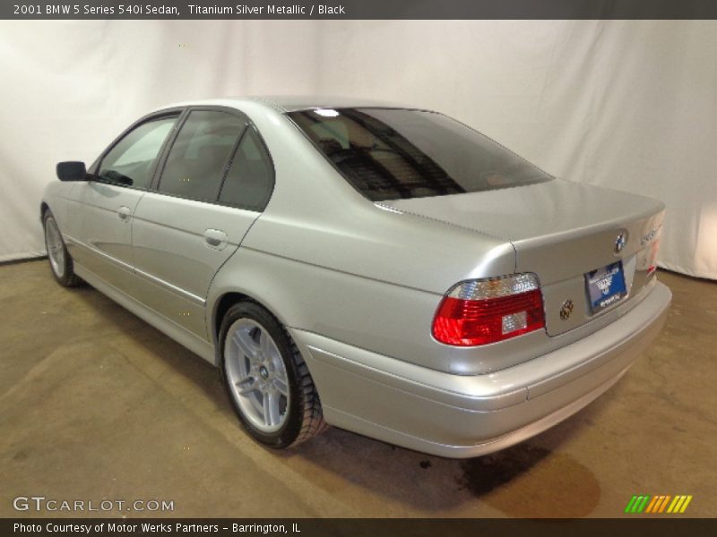 Titanium Silver Metallic / Black 2001 BMW 5 Series 540i Sedan