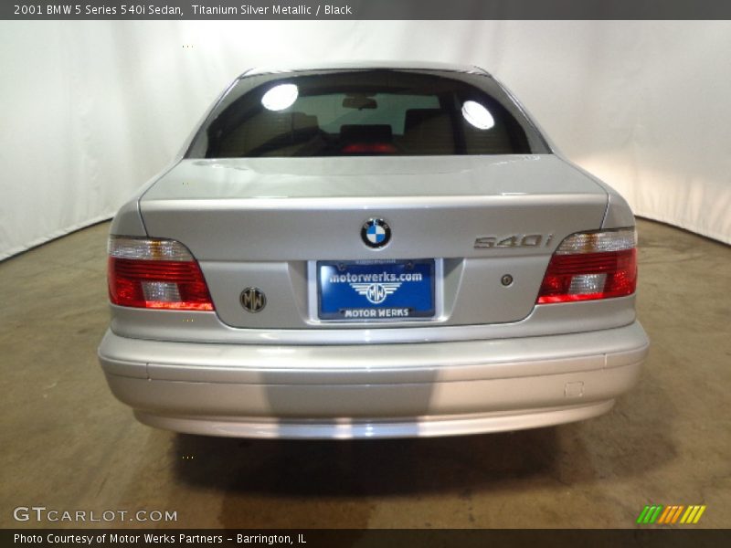 Titanium Silver Metallic / Black 2001 BMW 5 Series 540i Sedan