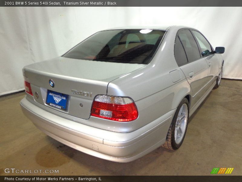 Titanium Silver Metallic / Black 2001 BMW 5 Series 540i Sedan