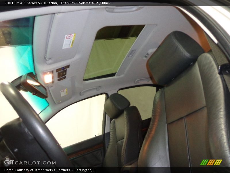 Titanium Silver Metallic / Black 2001 BMW 5 Series 540i Sedan