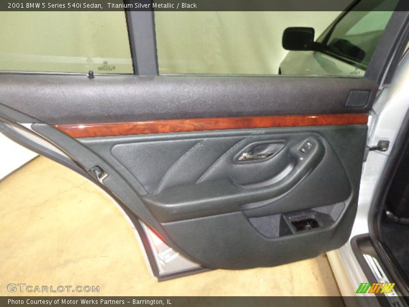 Titanium Silver Metallic / Black 2001 BMW 5 Series 540i Sedan