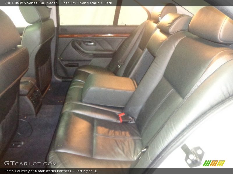 Titanium Silver Metallic / Black 2001 BMW 5 Series 540i Sedan