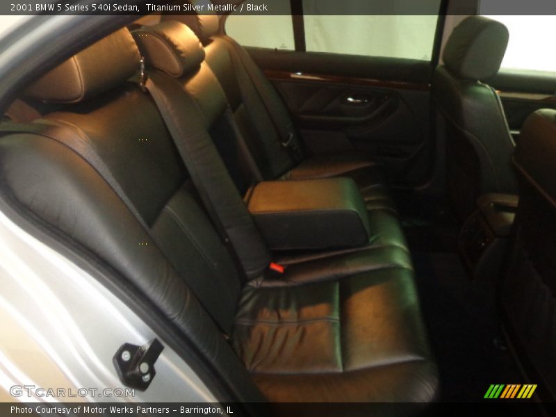 Titanium Silver Metallic / Black 2001 BMW 5 Series 540i Sedan