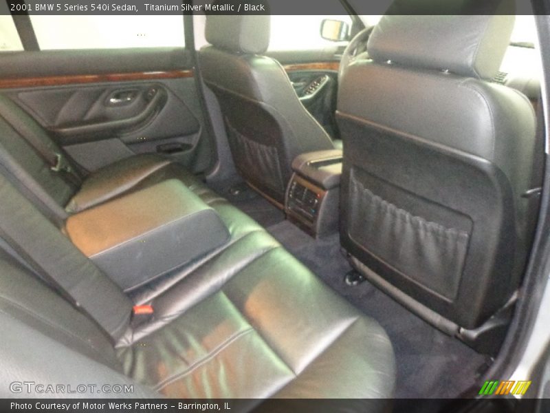 Titanium Silver Metallic / Black 2001 BMW 5 Series 540i Sedan