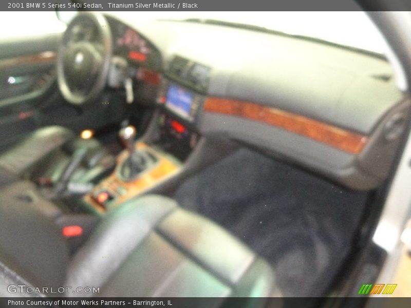 Titanium Silver Metallic / Black 2001 BMW 5 Series 540i Sedan