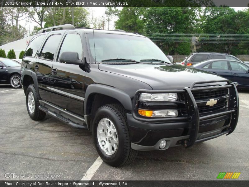 Onyx Black / Medium Gray/Neutral 2002 Chevrolet Tahoe Z71 4x4