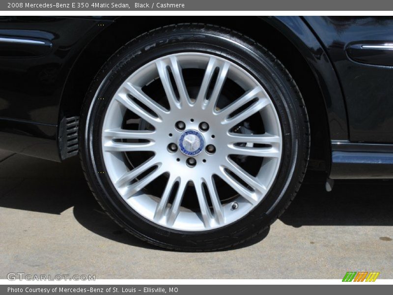 Black / Cashmere 2008 Mercedes-Benz E 350 4Matic Sedan