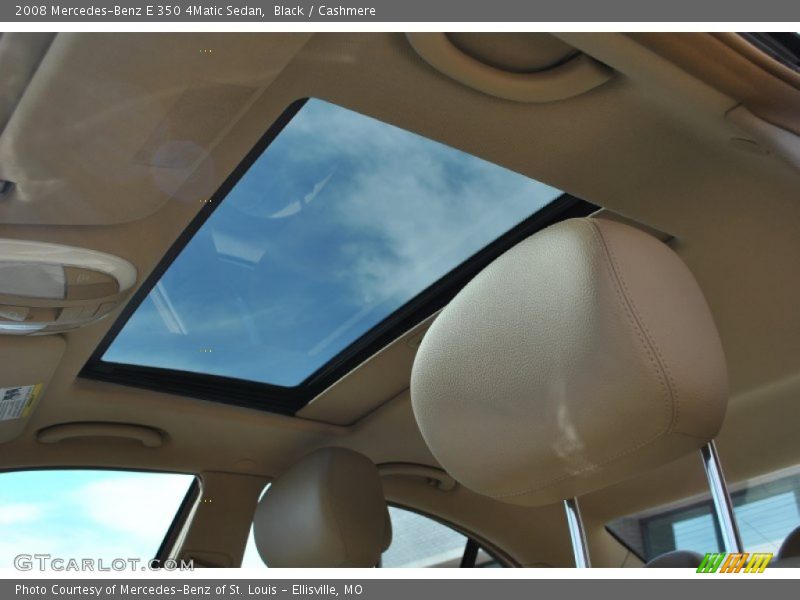 Black / Cashmere 2008 Mercedes-Benz E 350 4Matic Sedan