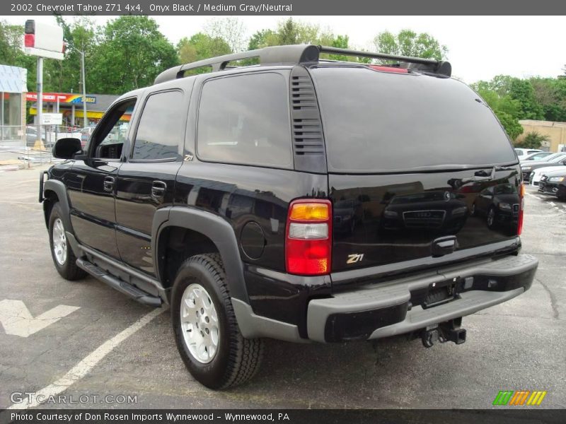 Onyx Black / Medium Gray/Neutral 2002 Chevrolet Tahoe Z71 4x4