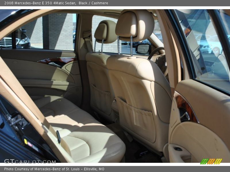 Black / Cashmere 2008 Mercedes-Benz E 350 4Matic Sedan