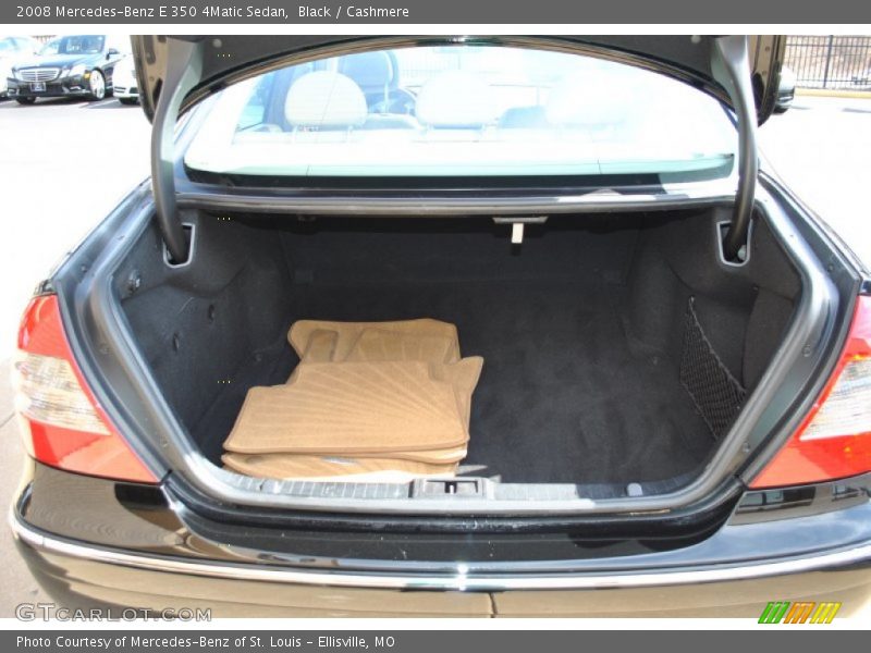 Black / Cashmere 2008 Mercedes-Benz E 350 4Matic Sedan