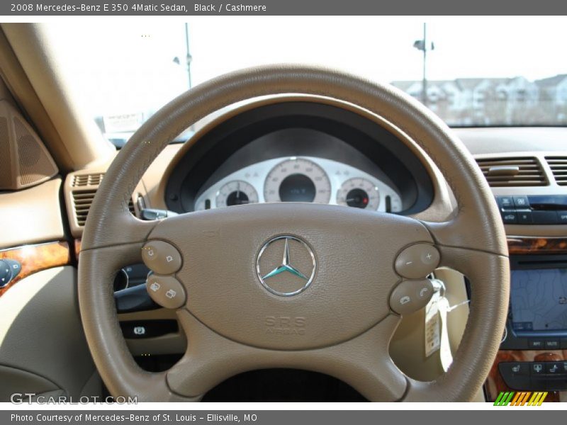 Black / Cashmere 2008 Mercedes-Benz E 350 4Matic Sedan