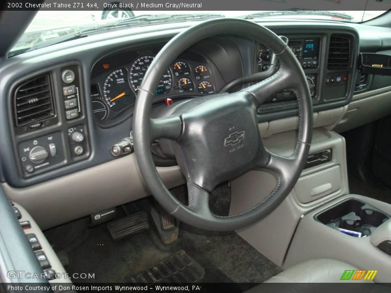 Onyx Black / Medium Gray/Neutral 2002 Chevrolet Tahoe Z71 4x4