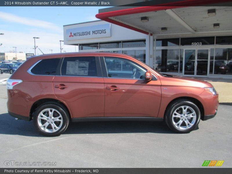 Copper Metallic / Black 2014 Mitsubishi Outlander GT S-AWC