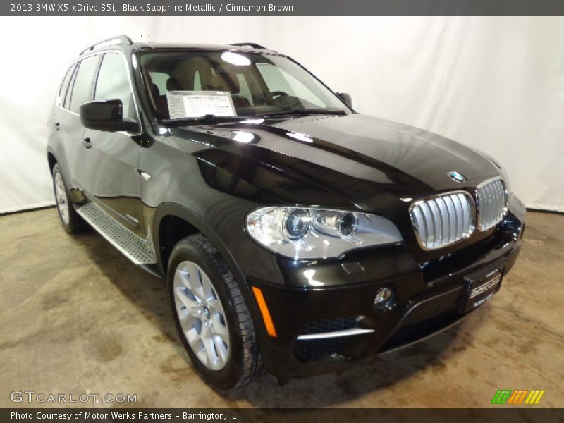 Black Sapphire Metallic / Cinnamon Brown 2013 BMW X5 xDrive 35i