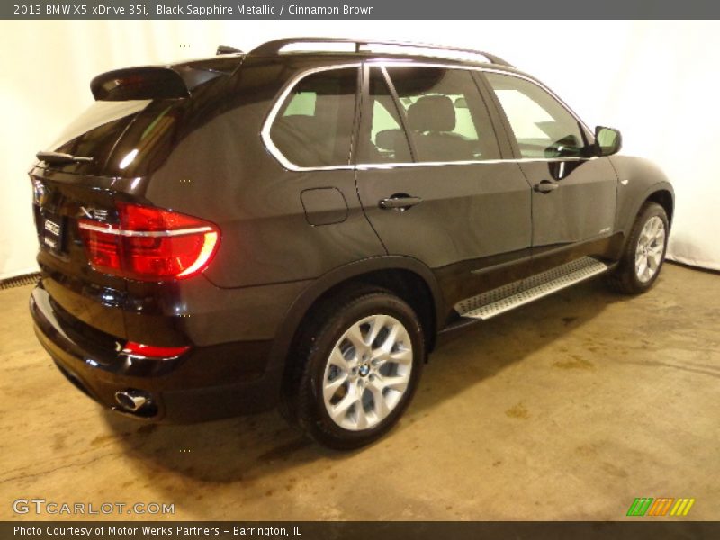 Black Sapphire Metallic / Cinnamon Brown 2013 BMW X5 xDrive 35i