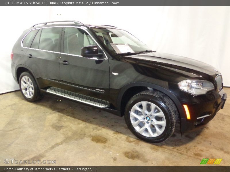 Black Sapphire Metallic / Cinnamon Brown 2013 BMW X5 xDrive 35i