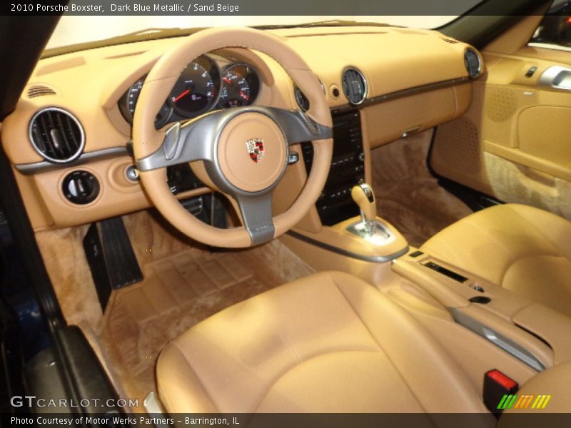 Dark Blue Metallic / Sand Beige 2010 Porsche Boxster