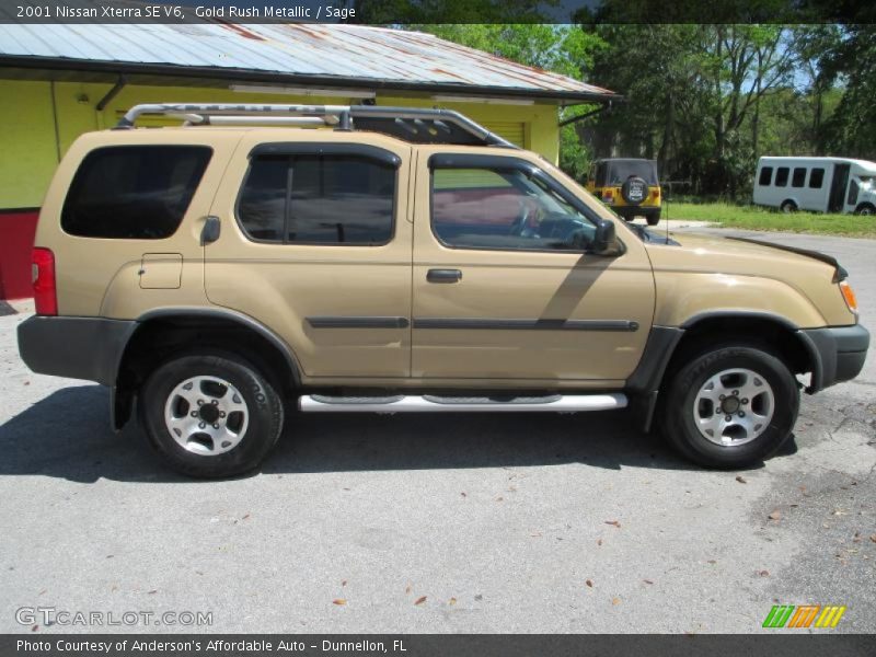 Gold Rush Metallic / Sage 2001 Nissan Xterra SE V6