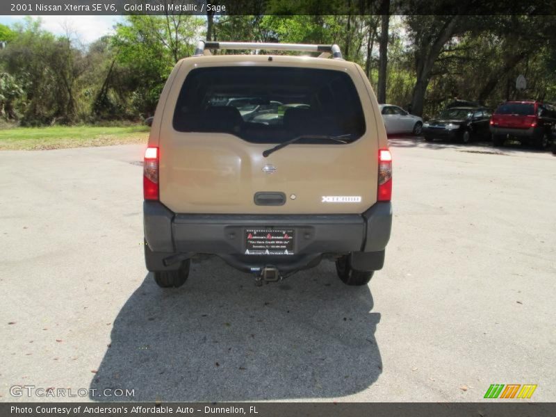 Gold Rush Metallic / Sage 2001 Nissan Xterra SE V6