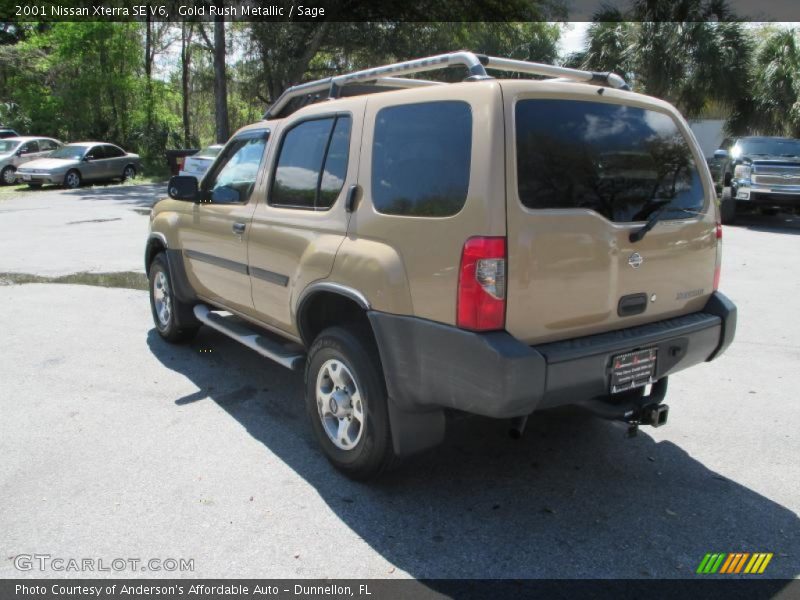 Gold Rush Metallic / Sage 2001 Nissan Xterra SE V6