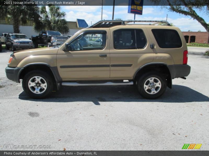 Gold Rush Metallic / Sage 2001 Nissan Xterra SE V6