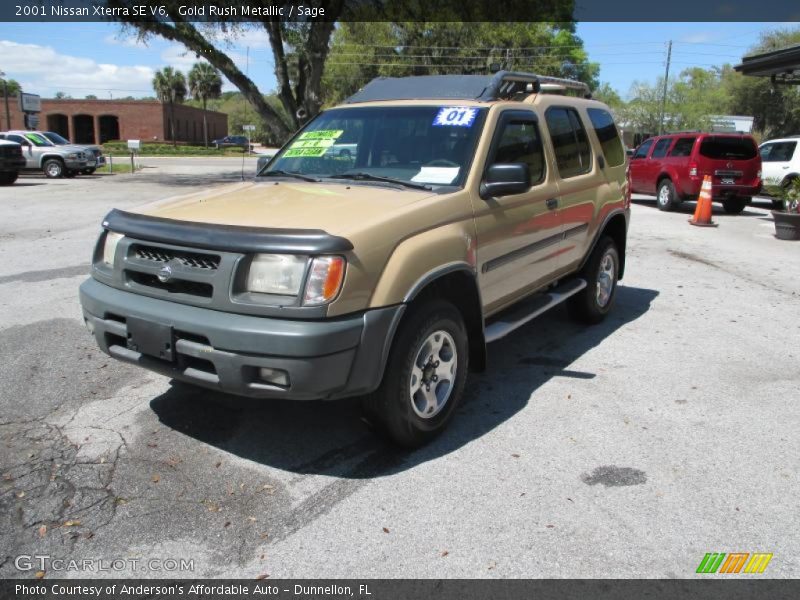 Gold Rush Metallic / Sage 2001 Nissan Xterra SE V6