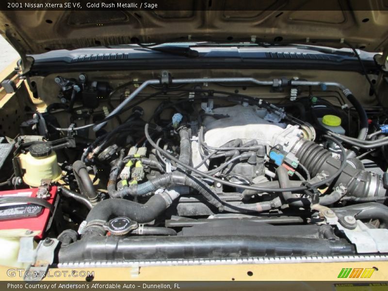Gold Rush Metallic / Sage 2001 Nissan Xterra SE V6