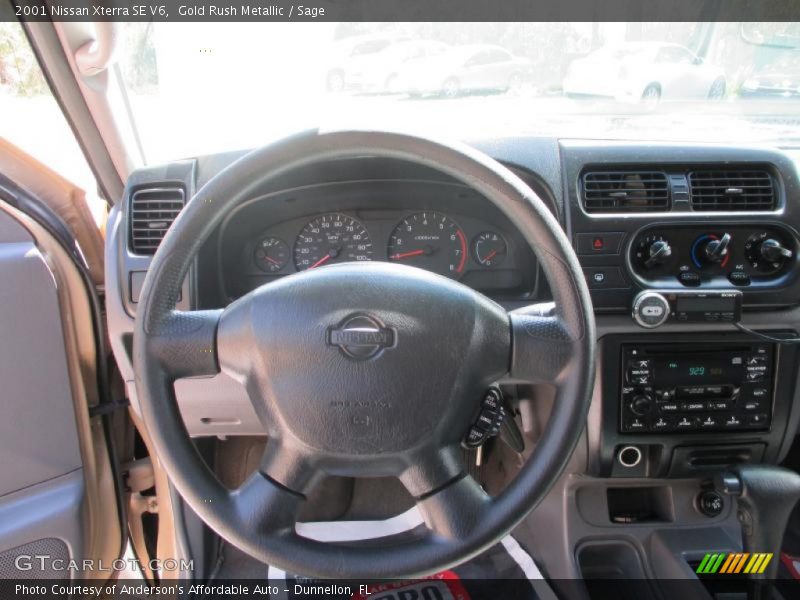 Gold Rush Metallic / Sage 2001 Nissan Xterra SE V6