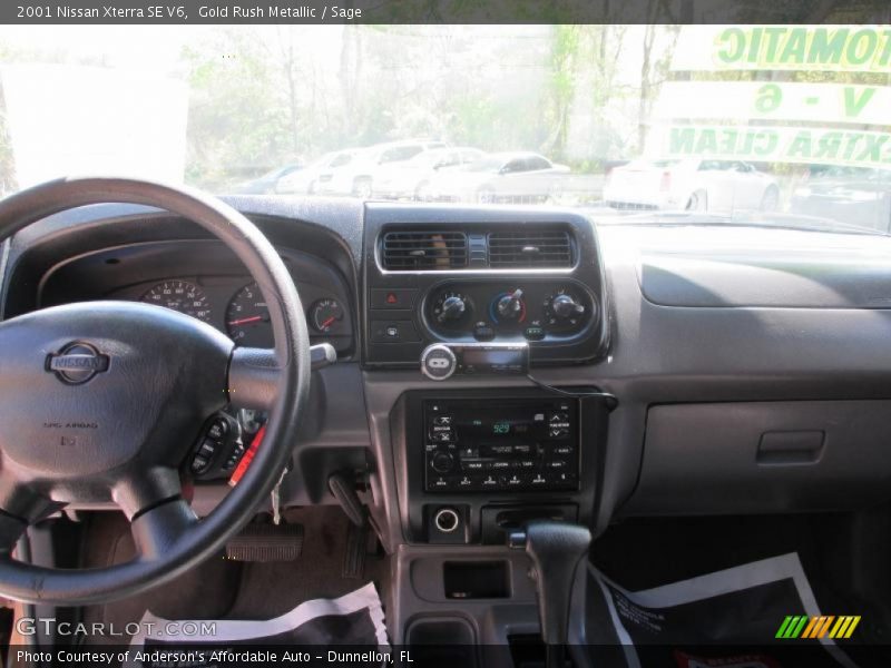 Gold Rush Metallic / Sage 2001 Nissan Xterra SE V6