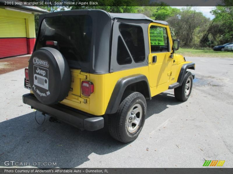Solar Yellow / Agate Black 2001 Jeep Wrangler SE 4x4