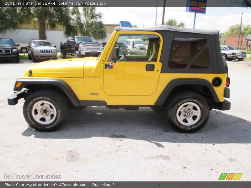 Solar Yellow / Agate Black 2001 Jeep Wrangler SE 4x4