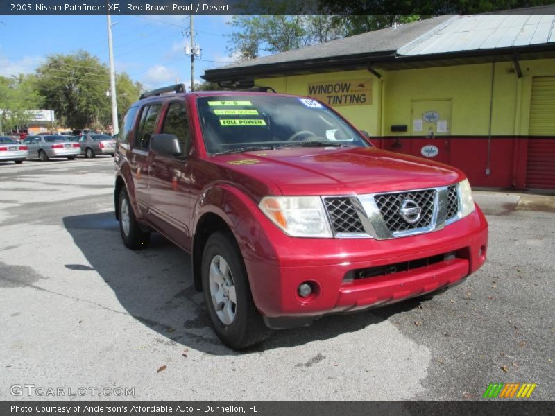 Red Brawn Pearl / Desert 2005 Nissan Pathfinder XE