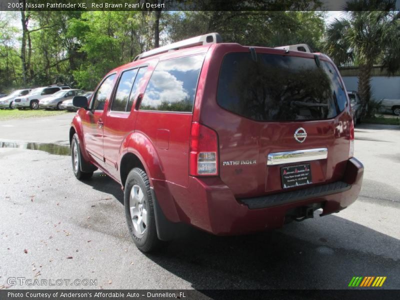 Red Brawn Pearl / Desert 2005 Nissan Pathfinder XE