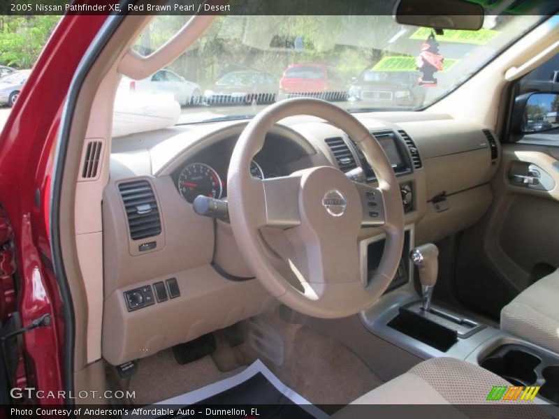 Red Brawn Pearl / Desert 2005 Nissan Pathfinder XE