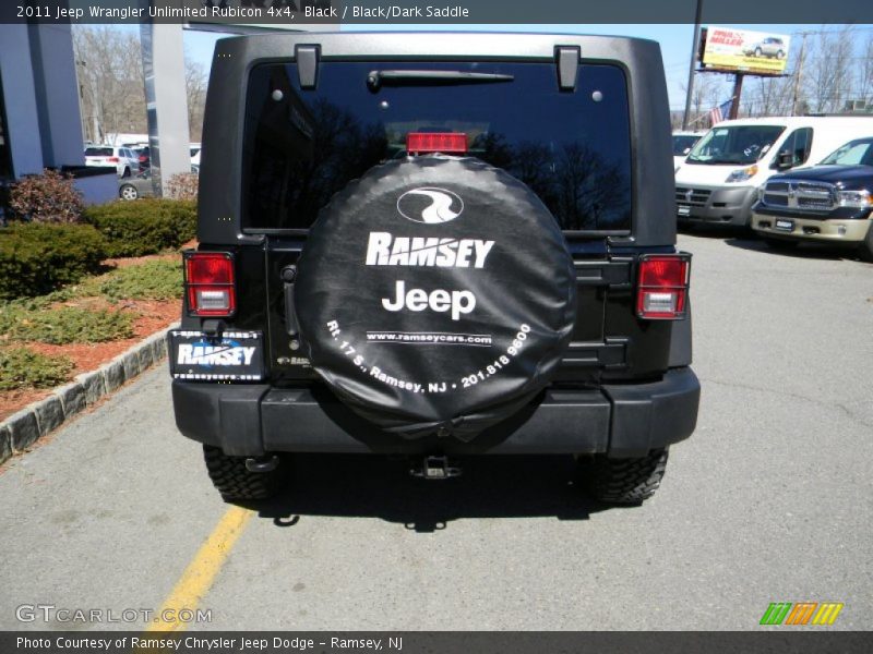 Black / Black/Dark Saddle 2011 Jeep Wrangler Unlimited Rubicon 4x4