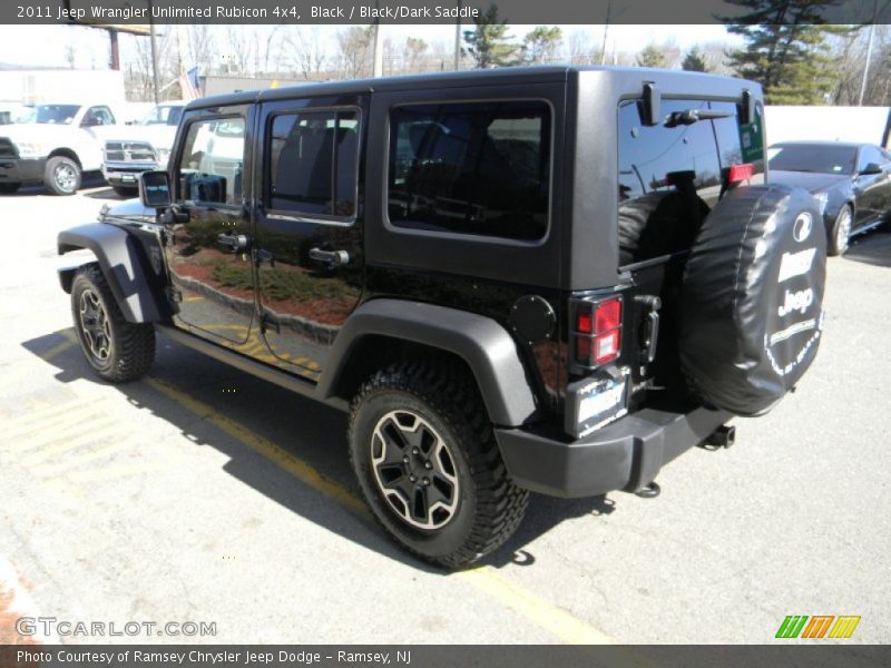 Black / Black/Dark Saddle 2011 Jeep Wrangler Unlimited Rubicon 4x4