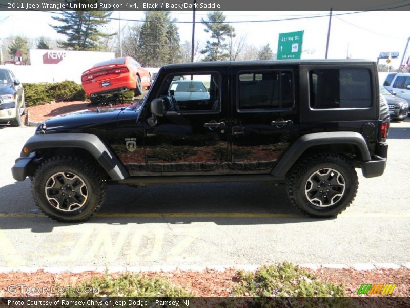 Black / Black/Dark Saddle 2011 Jeep Wrangler Unlimited Rubicon 4x4