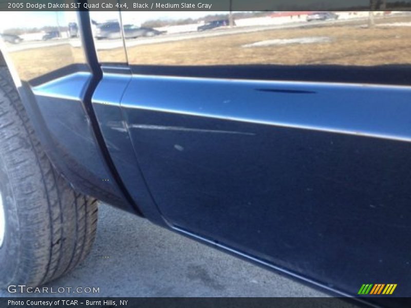 Black / Medium Slate Gray 2005 Dodge Dakota SLT Quad Cab 4x4