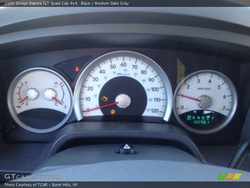 Black / Medium Slate Gray 2005 Dodge Dakota SLT Quad Cab 4x4