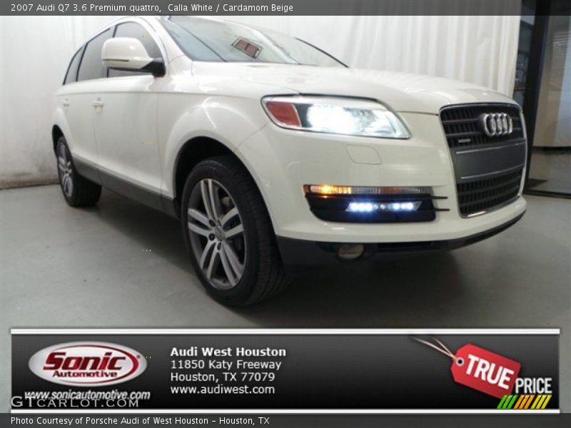 Calla White / Cardamom Beige 2007 Audi Q7 3.6 Premium quattro