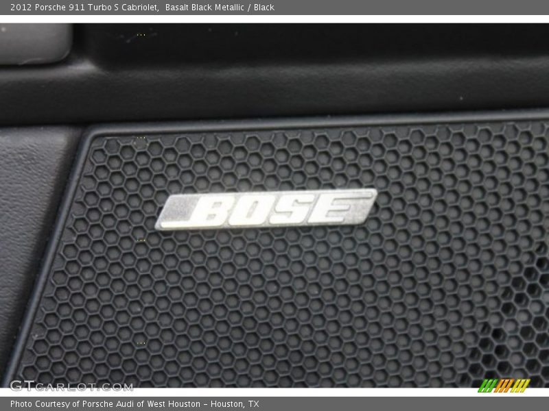 Basalt Black Metallic / Black 2012 Porsche 911 Turbo S Cabriolet