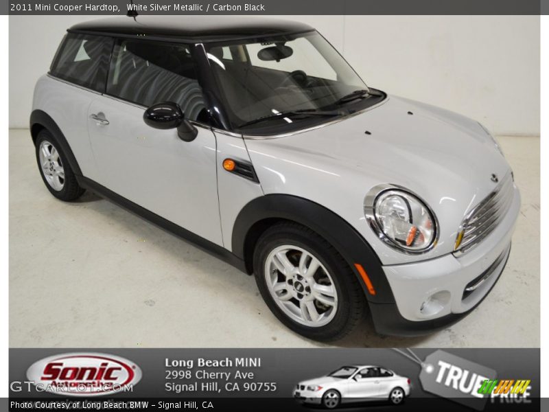 White Silver Metallic / Carbon Black 2011 Mini Cooper Hardtop